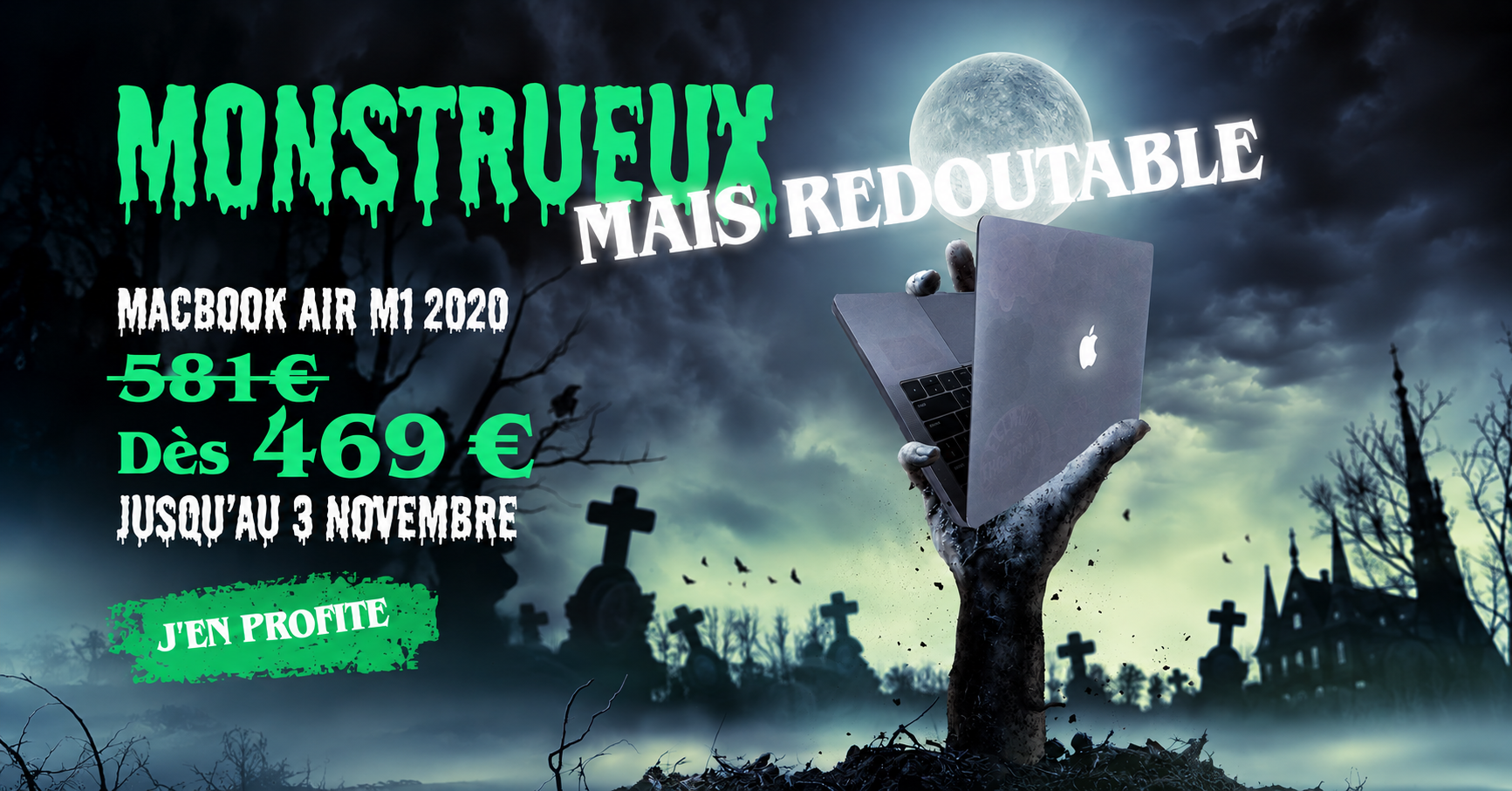 Halloween - les vilains petits MacBook Macbook Apple reconditionné Okamac / Garantie 1 an