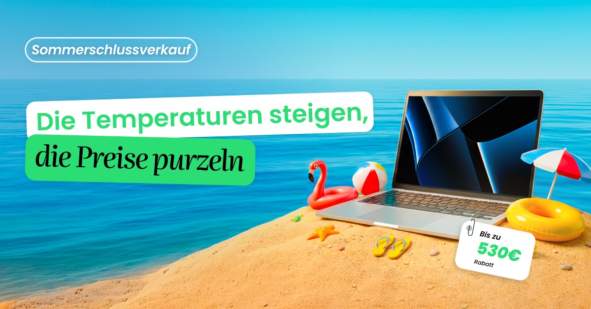 Sommer-Sonderangebot: Sommer-Sonderangebot: generalüberholte MacBooks